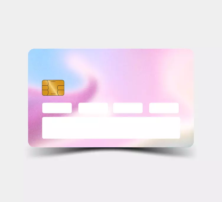 Adesivo carta di credito Trama dell'acqua granulosa sfumata - TenStickers