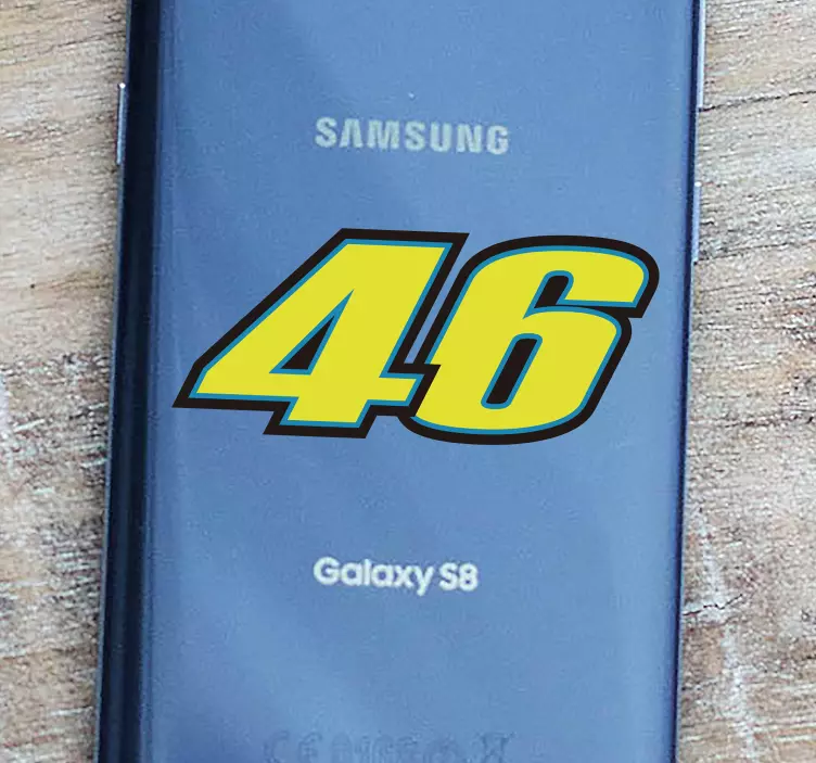 Adesivo per cellulare numero Rossi - TenStickers