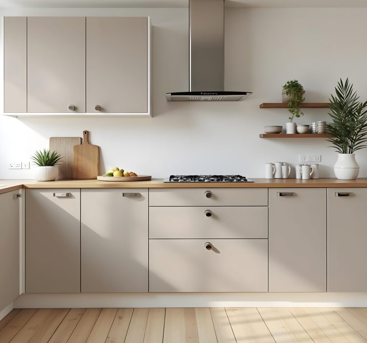 Adesivo per cucina design in toni grigi - TenStickers