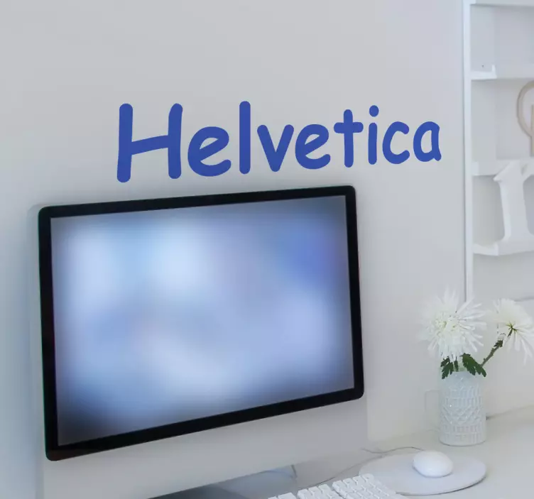 Adesivo per designer helvetica - TenStickers