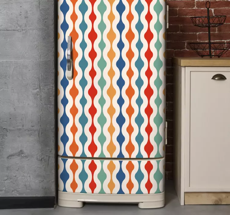 Vivace adesivo per frigo a onde - TenStickers