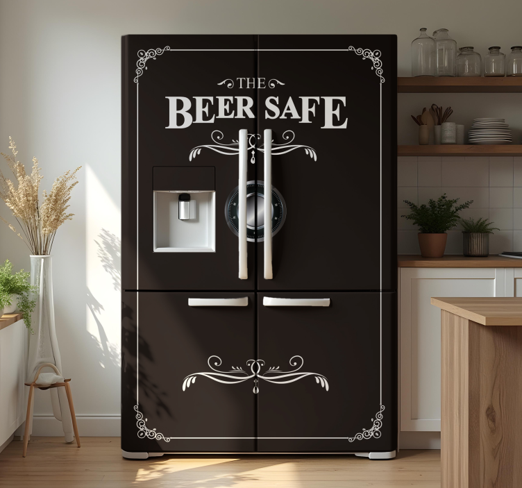 Favoloso adesivo per frigo stile cassaforte - TenStickers