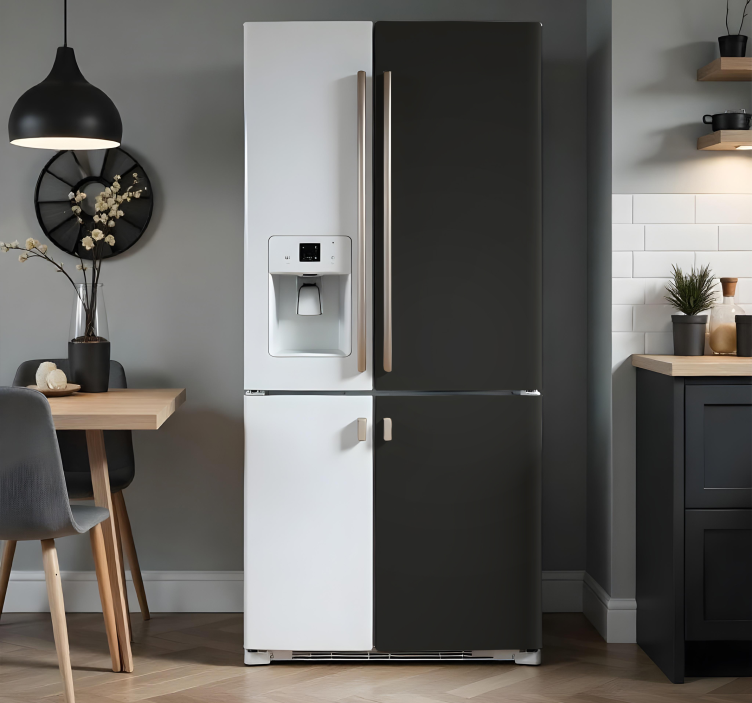 Adesivo per frigo completamente nero - TenStickers