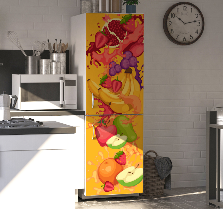 Fantastico adesivo per frigo disegni di frutta - TenStickers