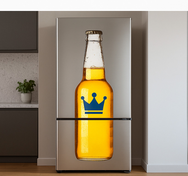 Adesivo per frigo distributore automatico di corone - TenStickers