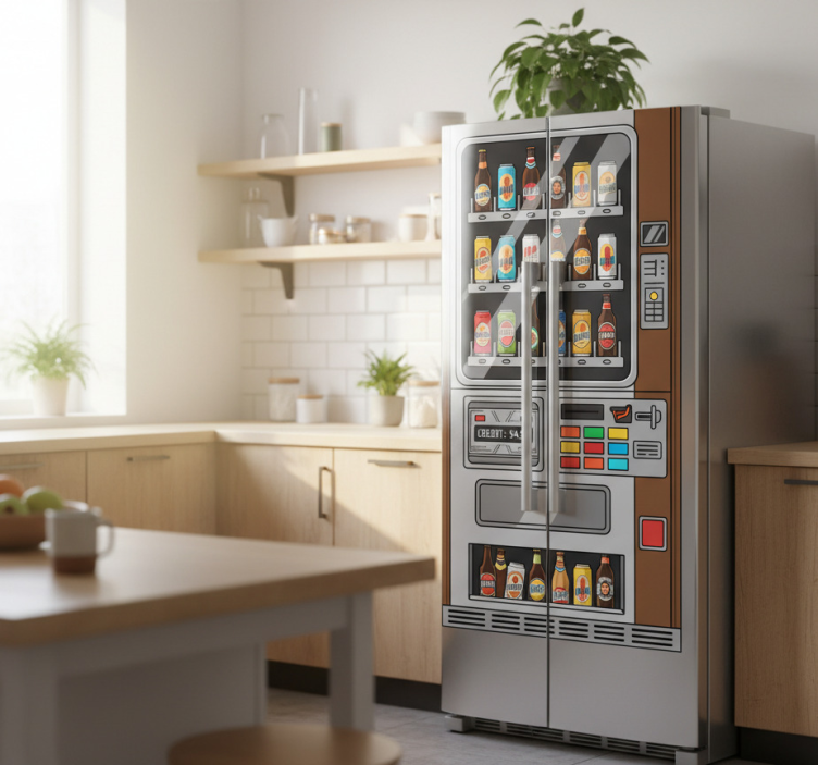 Adesivo per frigo distributore di birra - TenStickers