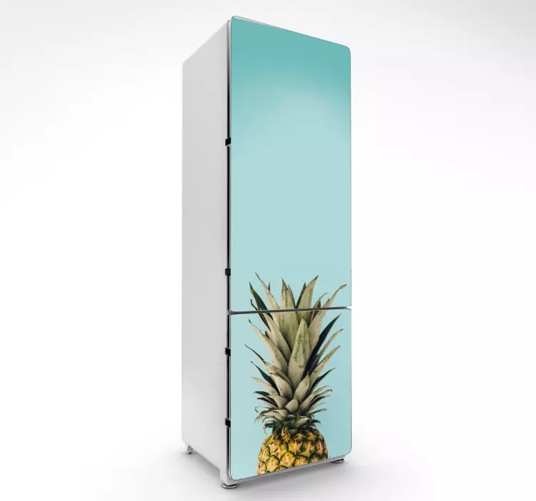 Adesivo per frigo foto ananas - TenStickers