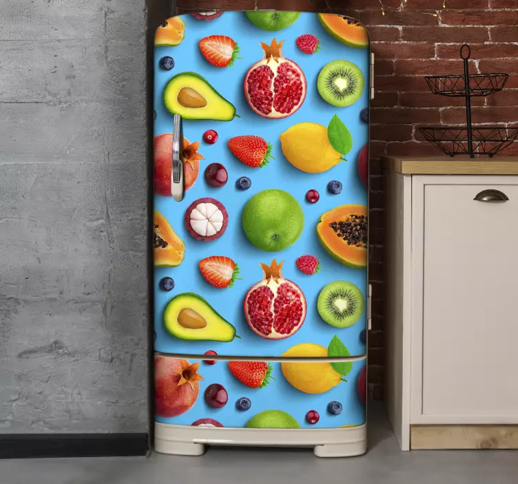 Stupendo adesivo per frigo frutta da cucina - TenStickers