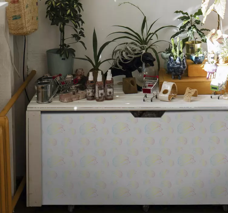 Carta adesiva per mobili modello carino riccio - TenStickers