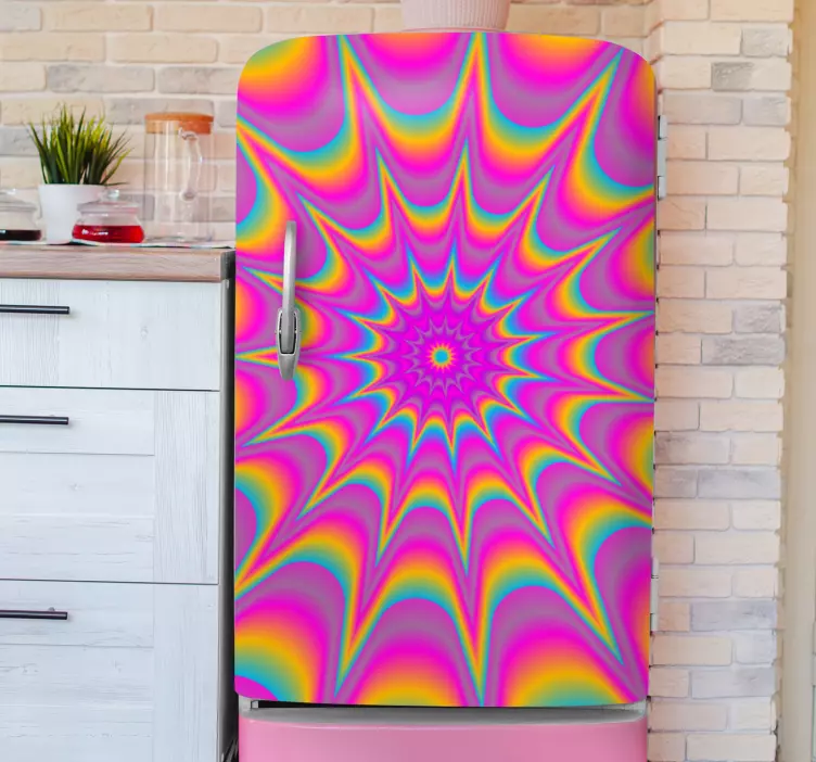 Adesivo per frigo motivo a spirale colorato - TenStickers