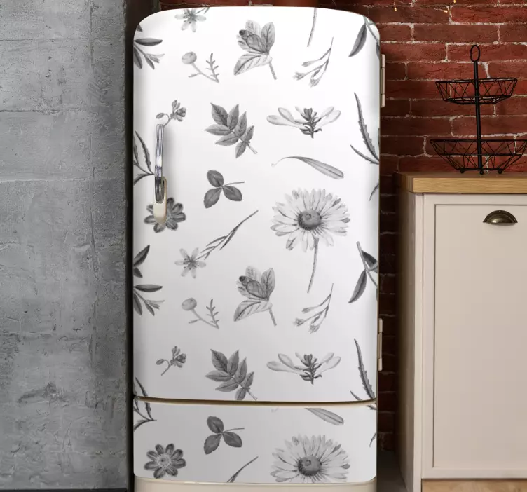 Adesivo per frigo protettore botanico - TenStickers