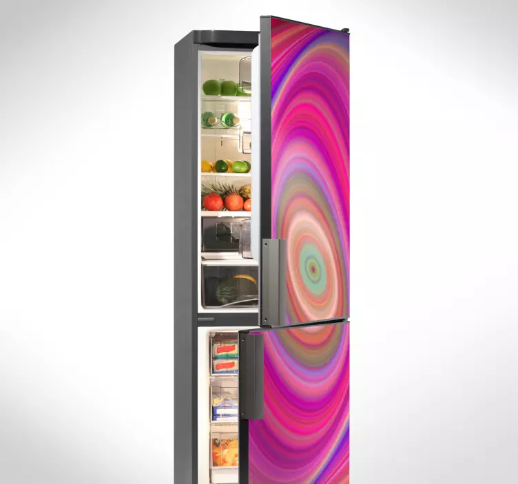 Adesivo per frigorifero psichedelico - TenStickers