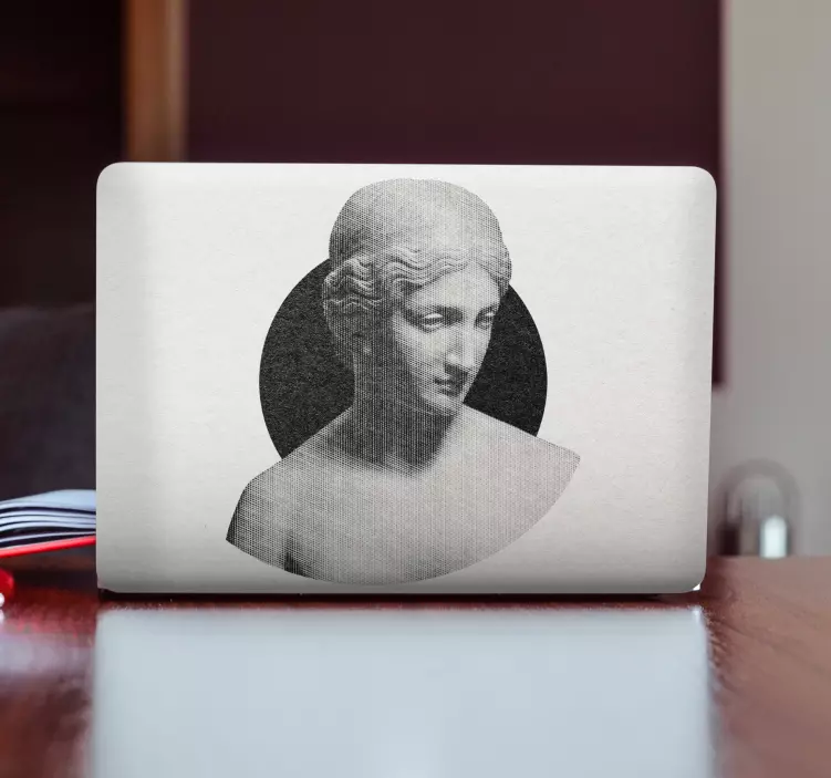 Adesivo per laptop accento di scultura d'epoca - TenStickers