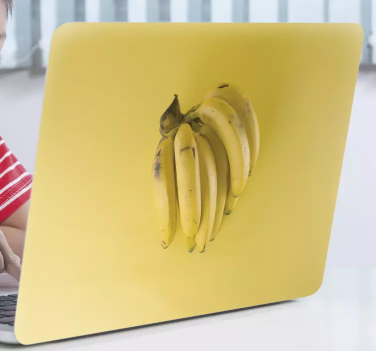 Adesivo per laptop arte del mazzo di banane - TenStickers