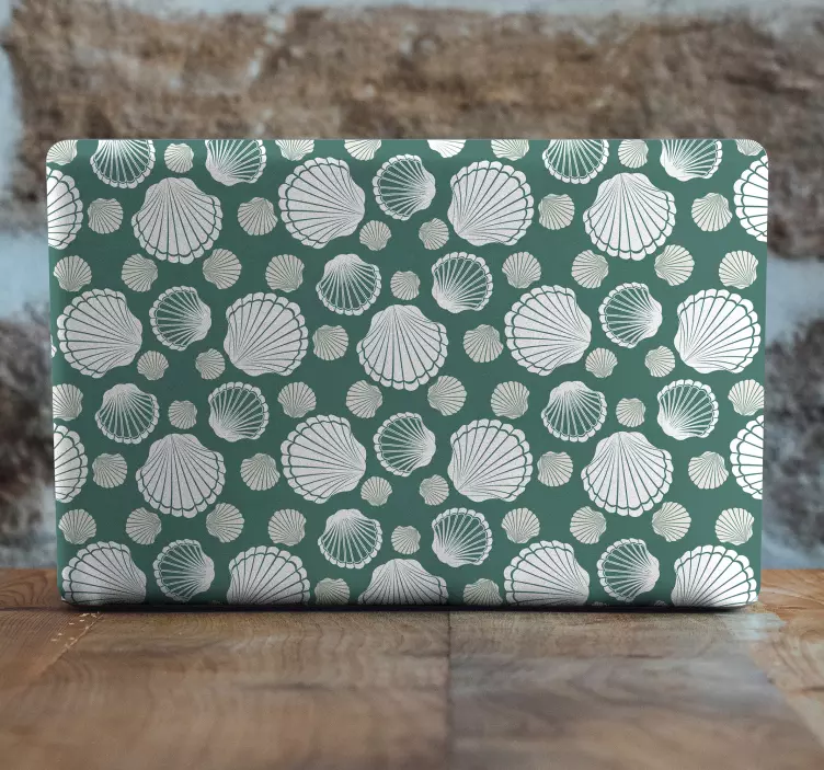 Adesivo per laptop copertura a motivo a conchiglia - TenStickers