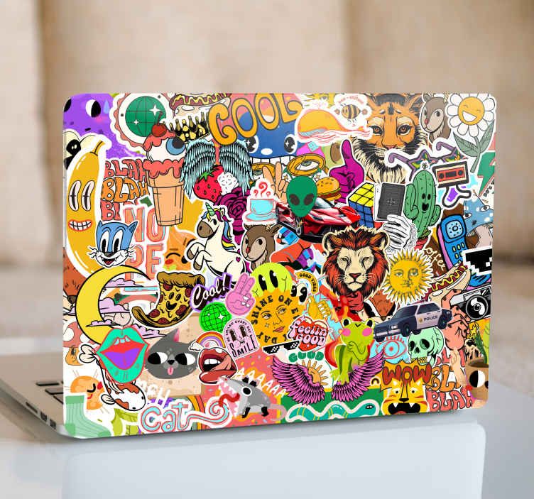 Adesivo per laptop fantastici design casuali - TenStickers