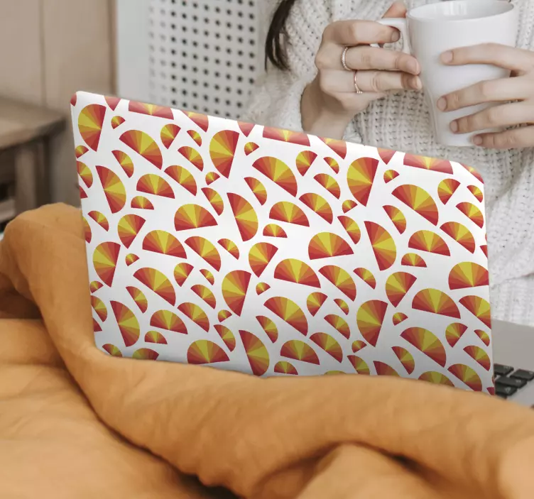 Adesivo per laptop figure geometriche vibranti - TenStickers