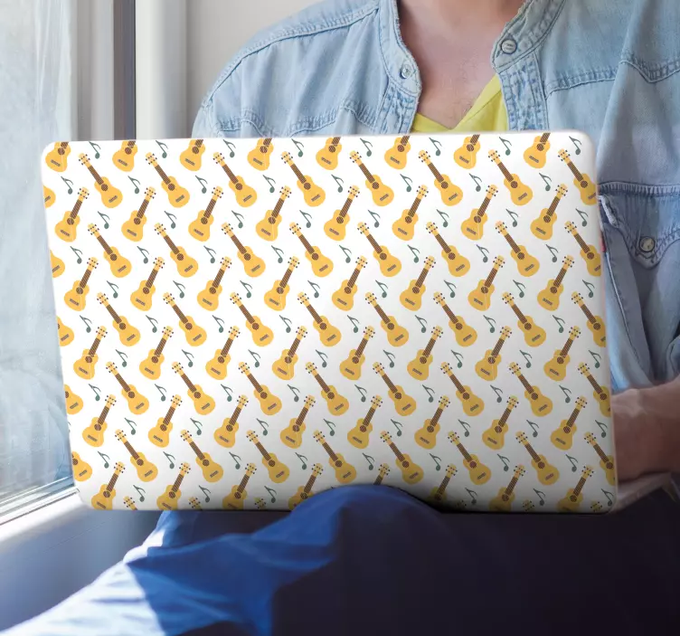 Adesivo per laptop motivo strumenti musicali - TenStickers