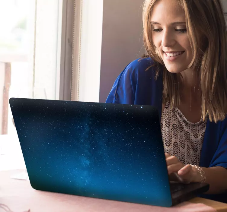 Adesivo per computer con galassia - TenStickers