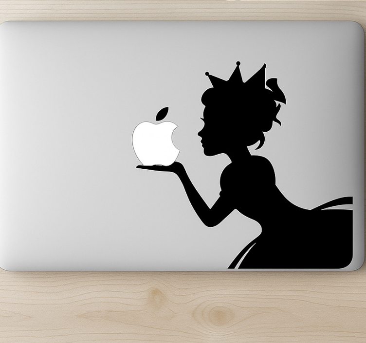 Adesivo per laptop principessa del macbook - TenStickers
