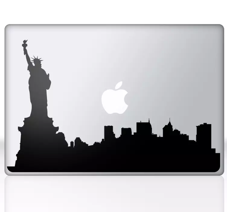 Adesivo per Macbook silhouette New York - TenStickers