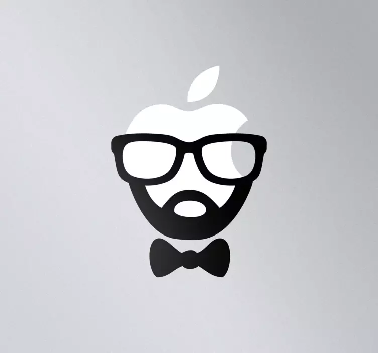Adesivo per pc viso hipster - TenStickers