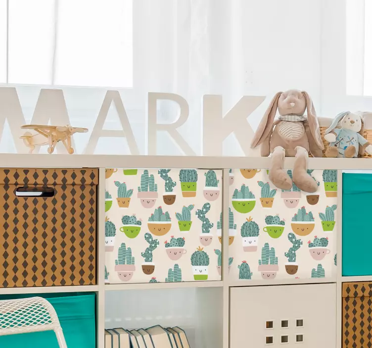 Adesivo per mobili con cactus - TenStickers