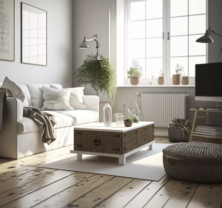 Adesivo per mobili con effetti geometrici - TenStickers