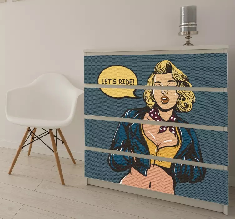 Adesivo per mobili pop art - TenStickers