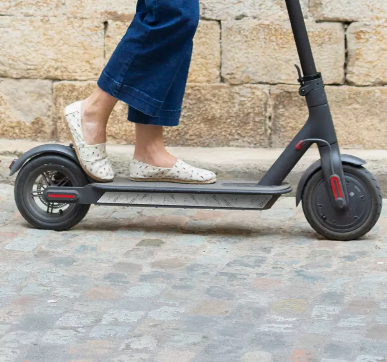 Adesivo per monopattino texture di marmo - TenStickers