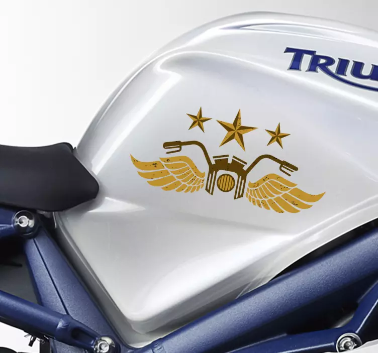 Adesivo per moto con sagoma di moto - TenStickers