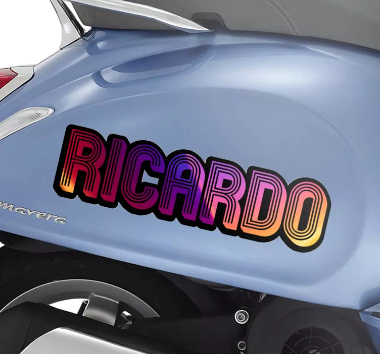 Adesivo moto Unfocus nome profilo lucido - TenStickers