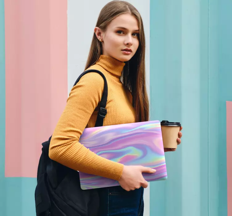 Adesivo per pc con effetto tornado colorato - TenStickers