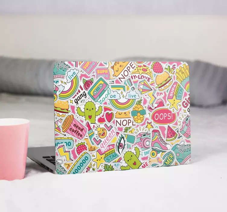 Adesivo per pc con immagini divertenti - TenStickers