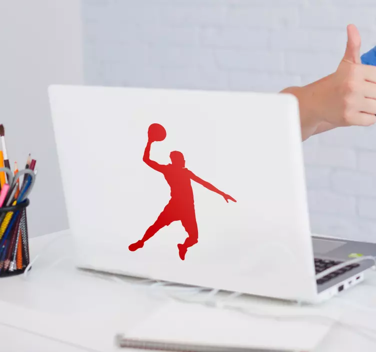 Adesivo pc silhouette di "Jumpman" - TenStickers