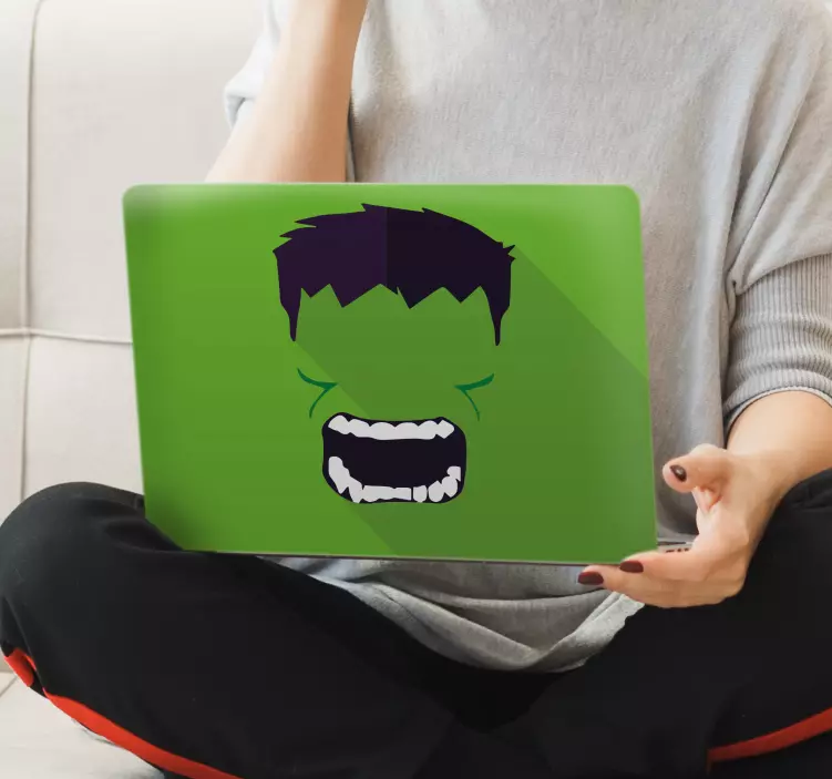 Adesivo per pc supereroe verde - TenStickers