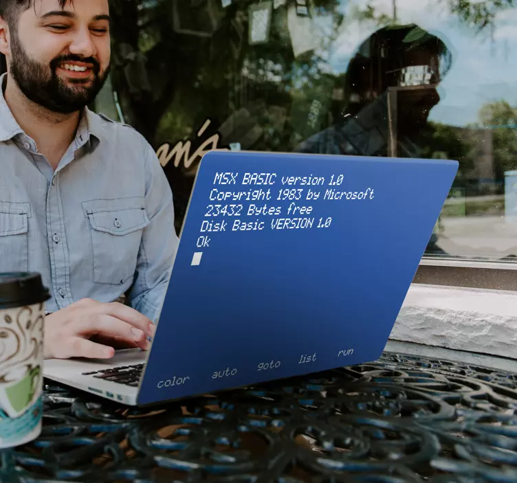 Adesivo per personal computer con MSX - TenStickers