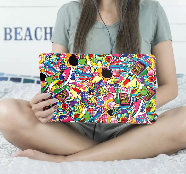 Adesivo per personal computer stile anni '80 - TenStickers