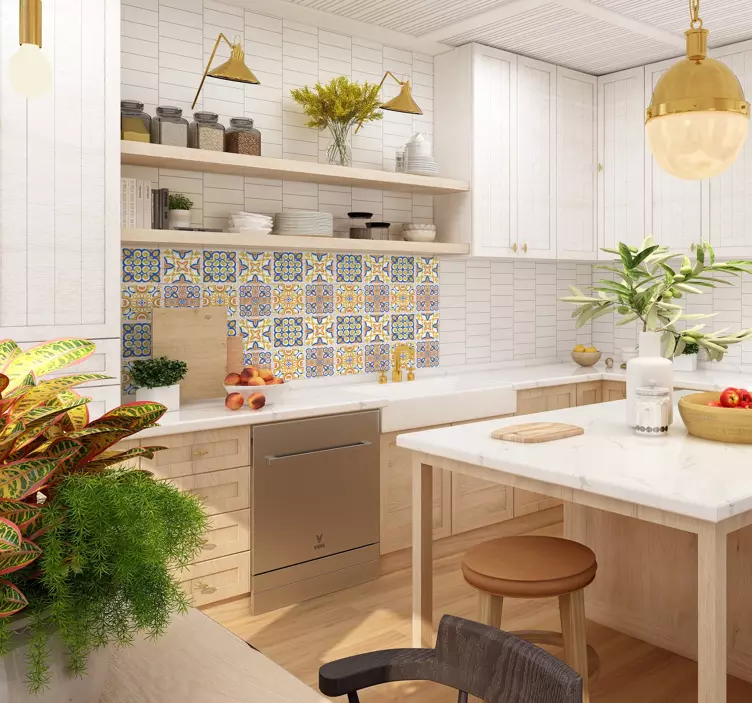 Adesivo per piastrelle siciliane - TenStickers