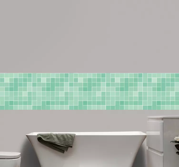 Adesivo per piastrelle motivo in stile mosaico - TenStickers