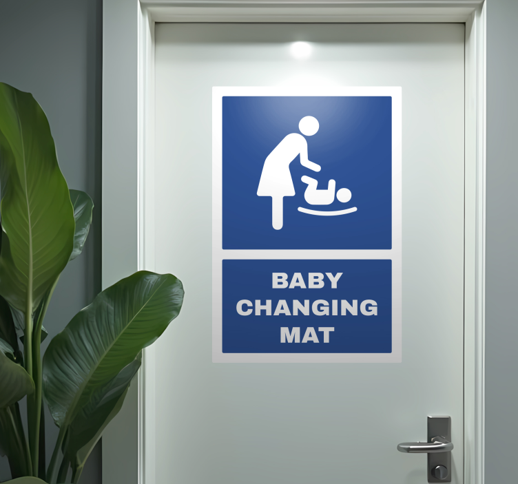 Adesivo per porta baby changing mat - TenStickers