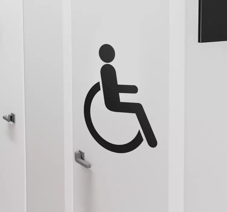 Adesivo per porta disabili - TenStickers