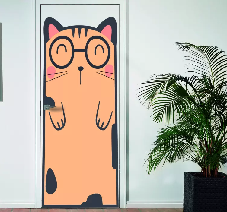 Adesivo per porta gatto originale - TenStickers