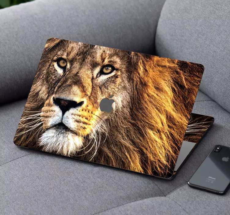 Adesivo per pc portatile con leone - TenStickers