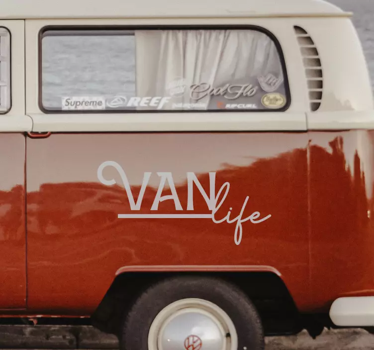 Adesivo camper con scritta "Van Life" - TenStickers