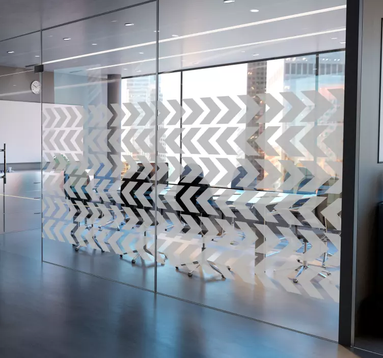 Adesivo per vetri per ufficio con frecce - TenStickers