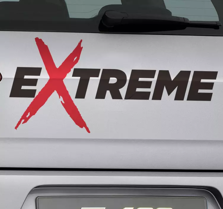 Adesivo per veicolo con la scritta Extreme - TenStickers