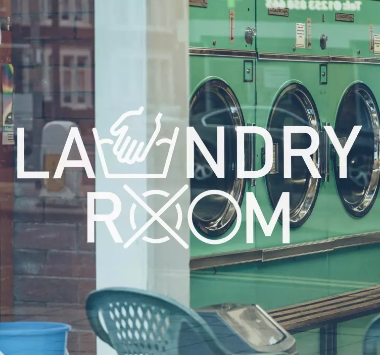 Vetrofania per vetrine Lavanderia - TenStickers