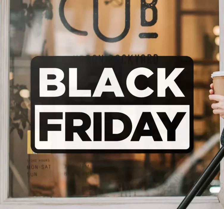 Adesivo per vetrine avviso di vendita promozionale - TenStickers