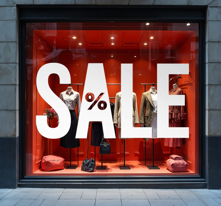 Adesivo saldi lettere grandi - TenStickers